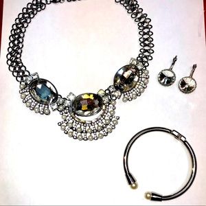 3 Piece Kit Dazzle Jewelry Gunmetal